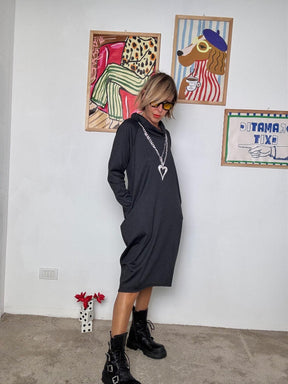 FEMALE - Abito Cratere  Minimal chic con personalità cosmica nero 36369FALETTI/ NERO FEMALE 