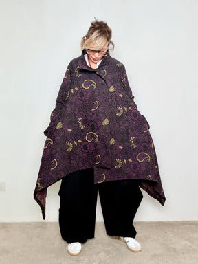 FEMALE - Cappotto Boho Bloom 9229/ VINO FEMALE 