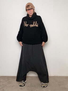 FEMALE - Maglia No Vabbè nero A3232/ NERO FEMALE 