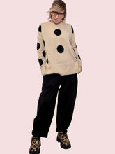 DEJA VU - Maglia Happy Pois BEIGE A25IL409/ BEIGE/NERO DEJA VU 