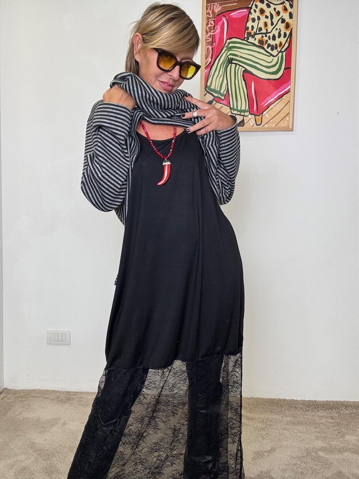 SUSY STAR - ABITO LAYER LOVE  DOPPIO STRATO, DOPPIO FASCINO GRIGIO STS7307/ GRIGIO SUSY STAR 