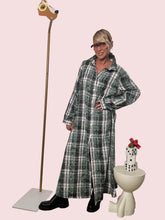 SUSY STAR - Abito Chemisier a Quadri  Spirito Grunge, Stile Contemporaneo VERDE ST88473CRO/ VERDE SUSY STAR 