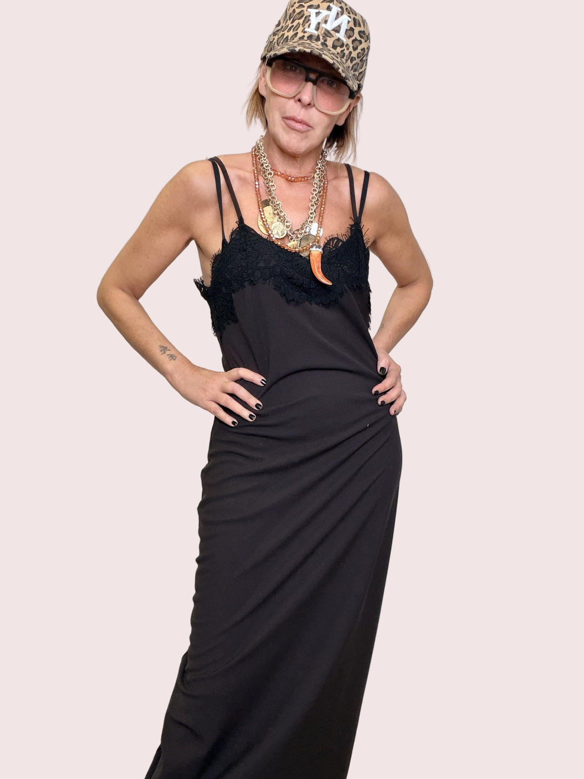 FEMALE - Abito Lace Mood A8825/ MORO FEMALE 