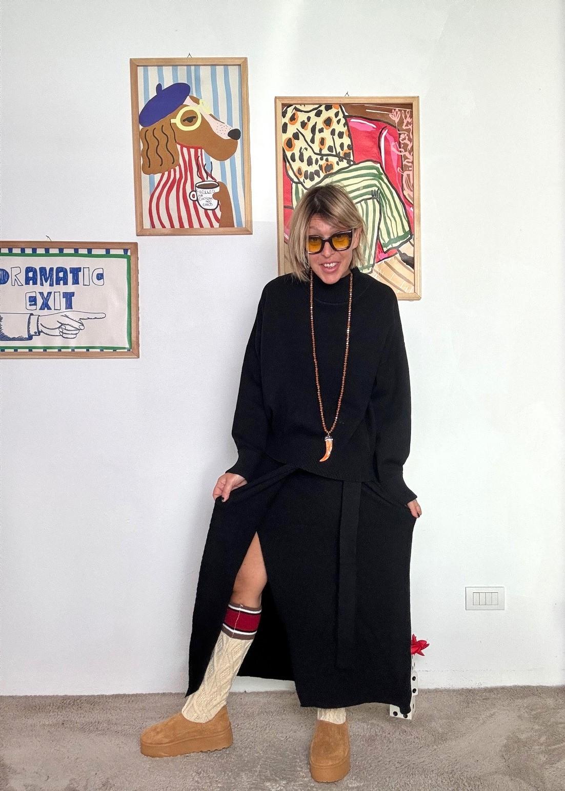 FEMALE - COMPLETO  COZY CLUB  NERO COZY CLUB/ NERO FEMALE 