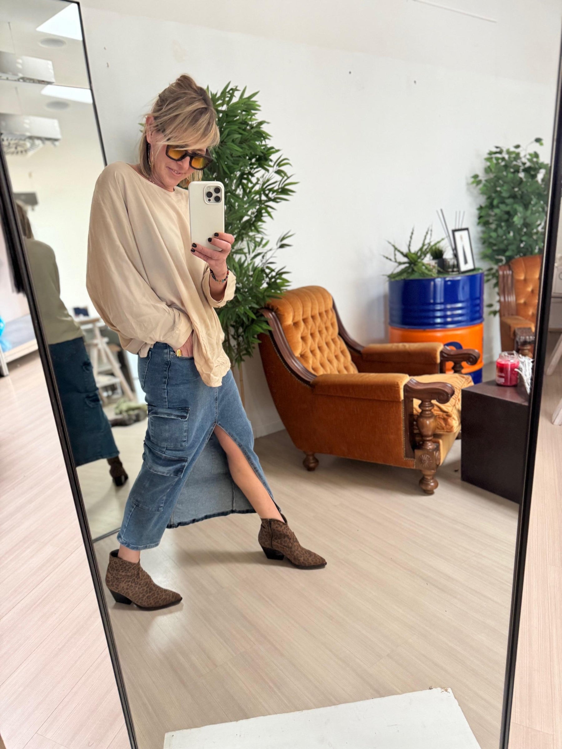 FEMALE - GONNA JEANS ELASTICIZZATA GN00962A/ JEANS FEMALE 