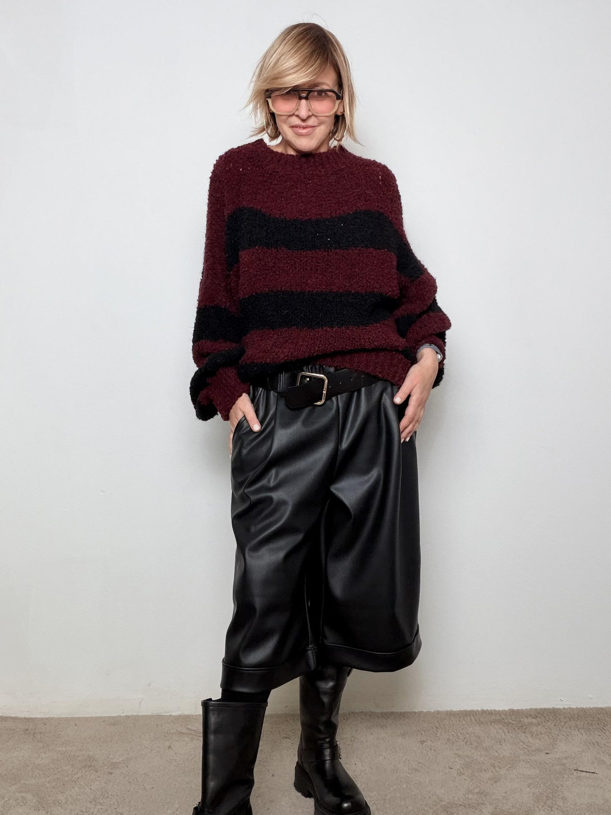 FEMALE - BERMUDA IN ECOPELLE  GRINTA MORBIDA E STILE URBANO 39058SYP/ NERO FEMALE 