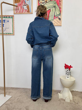 FEMALE - Camicia Over in Denim Unisex WY128/ JEANS FEMALE 