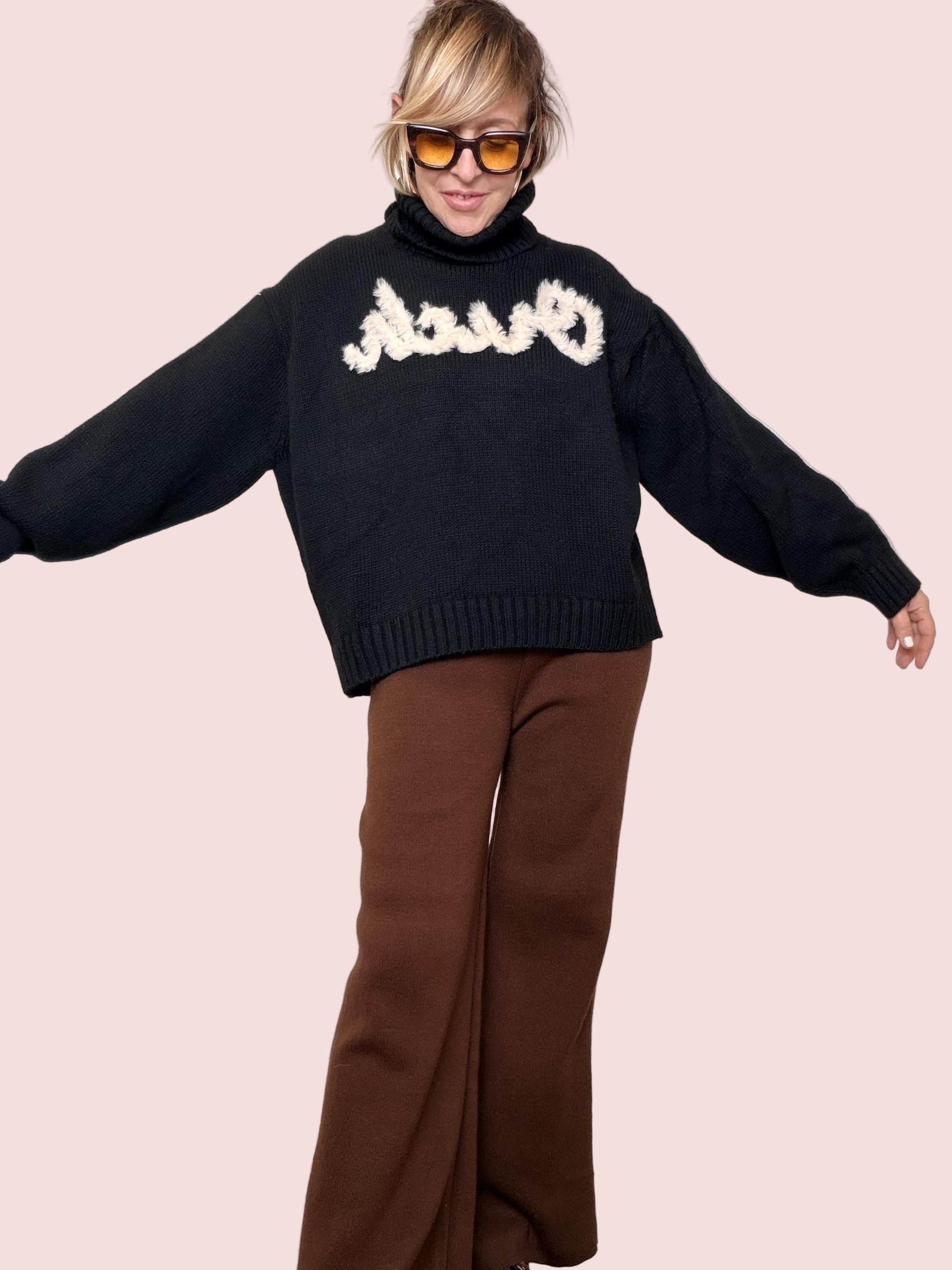 FEMALE - MAGLIA  OUCH VIBES ZD0040/ NERO FEMALE 