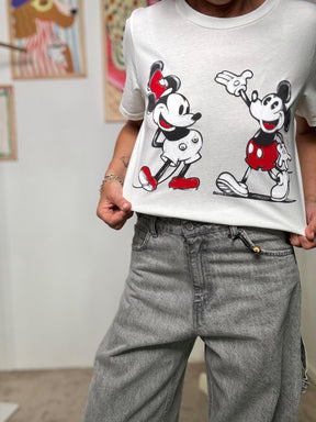 SOUVENIR - T-shirt Mickey Mood  Lironia è nel dettaglio (e nel disegno) F38X0158/ BIANCO SOUVENIR 