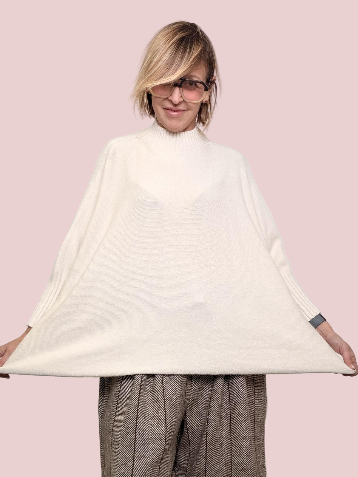 FEMALE - MAGLIA OVER KMABAMEZ/ LATTE FEMALE 