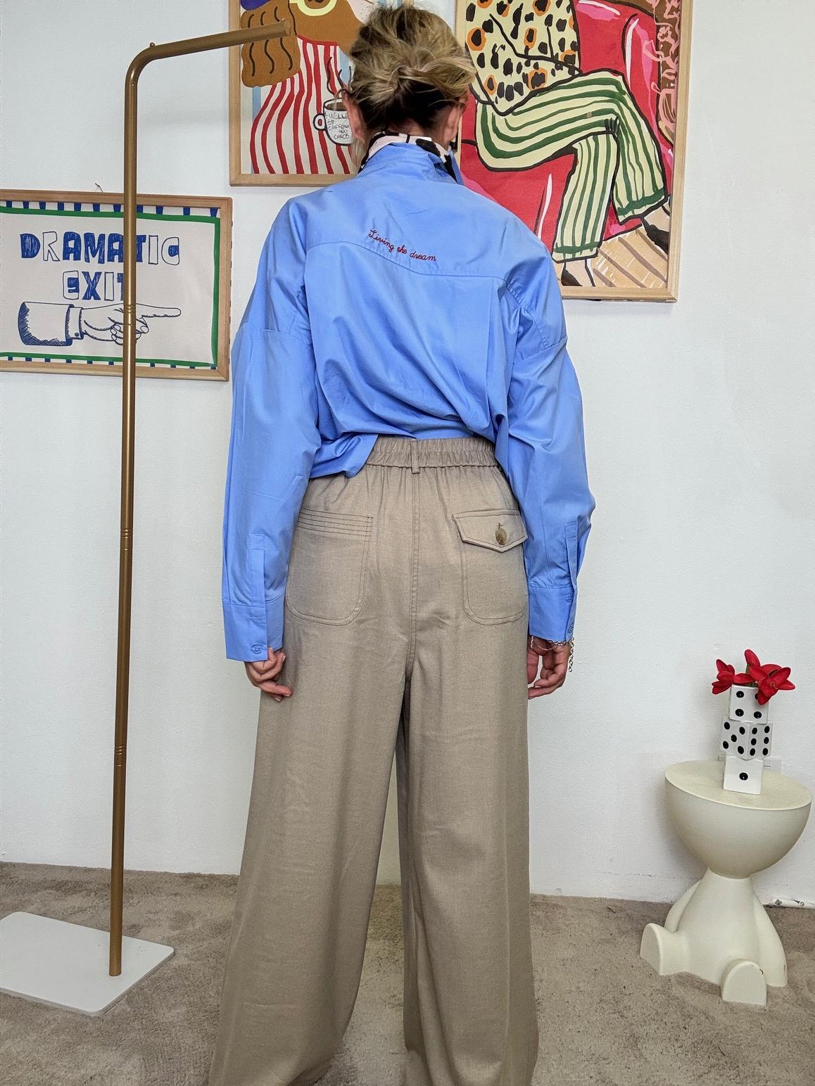 FEMALE - PANTALONE PALAZZO BEIGE WM2564/ BEIGE FEMALE 