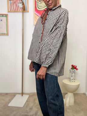 FEMALE - Camicia Bistrot Poetico  Il quadretto che ti cambia la giornata MILITARE WM2518/ MILITARE FEMALE 