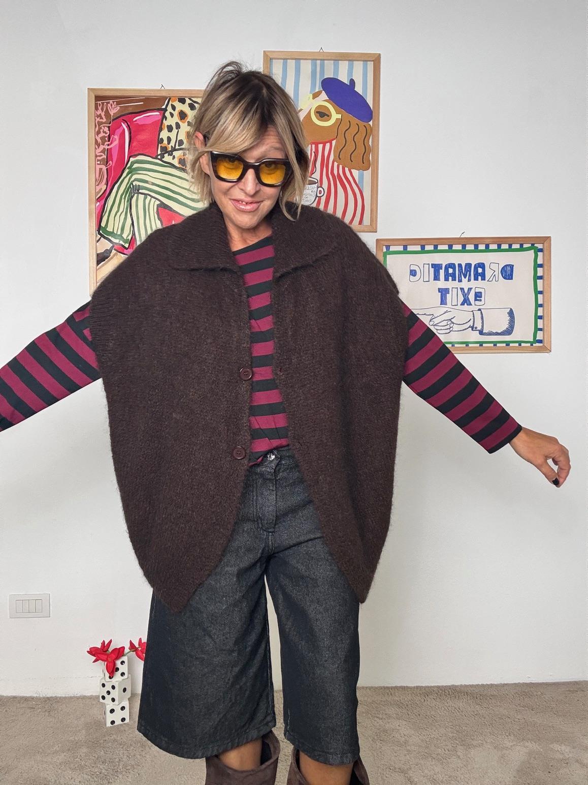 FEMALE - CARDIGAN MOCHA CM1671/ MARRONE FEMALE 