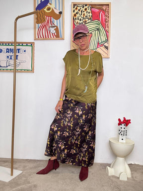 SUSY MIX - CAMICIA SATINATA VERDE OLIVA  UN PICCOLO LUSSO QUOTIDIANO C929BU/ VERDE OLIVA SUSY MIX 