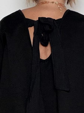 FEMALE - Abito Petal Bow NERO HP9276KQCLM/ NERO FEMALE 