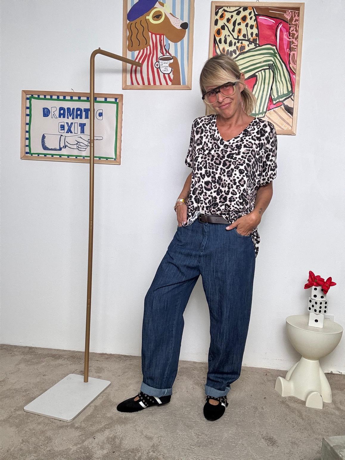 DEJA VU - Jeans baloon  Il denim comfy che non rinuncia allo stile A25AP206/ JEANS DEJA VU 