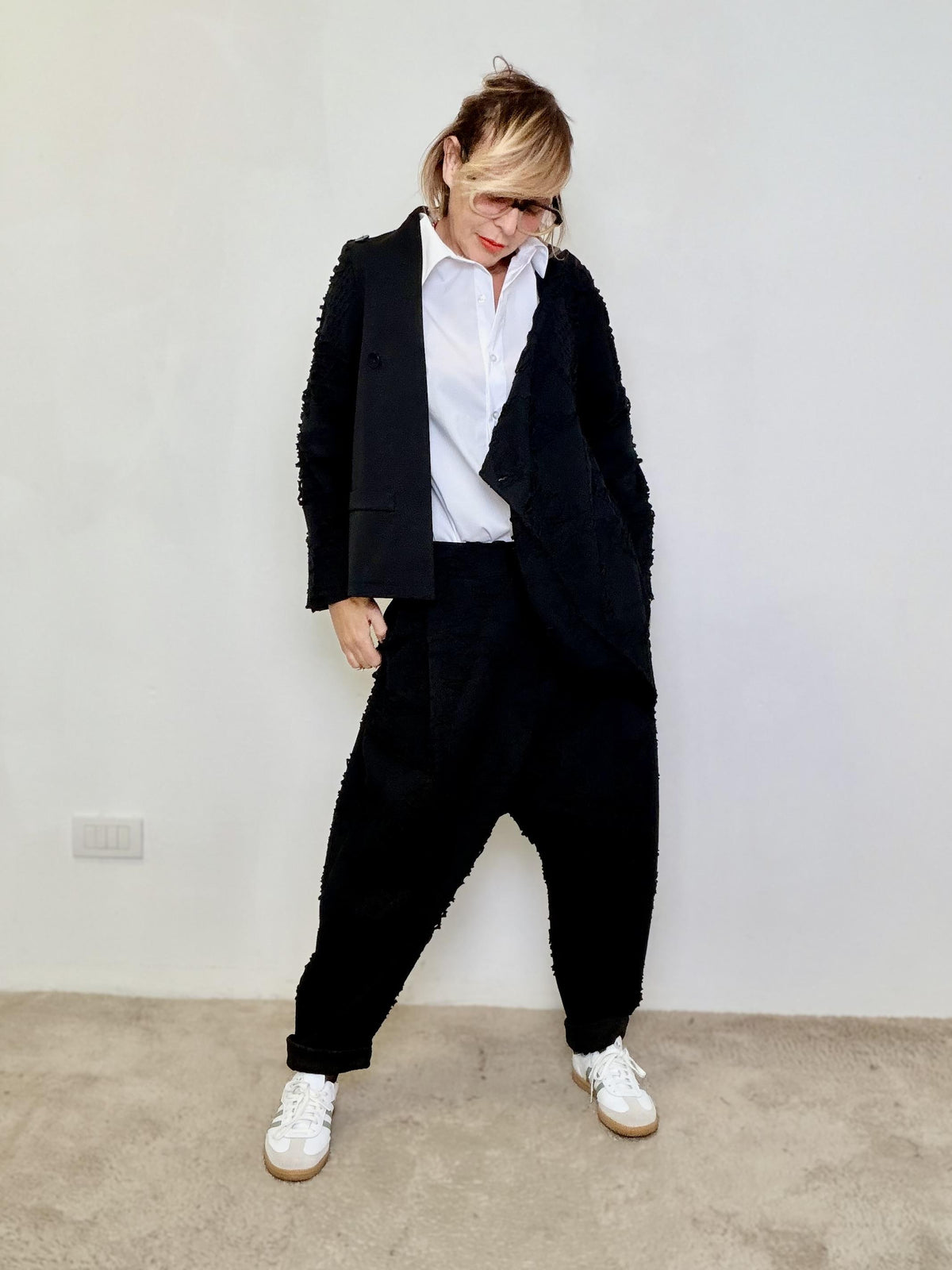 FEMALE - Giacca Texture 9004/ NERO FEMALE 