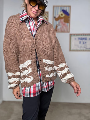 FEMALE - CARDIGAN CANYON CAMEL VA603/ CAMEL FEMALE 