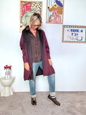 FEMALE - FEMALE - Giacca lunga vino  Morbida, versatile e dallo stile casual chic 33195KQJP/ VINO FEMALE 