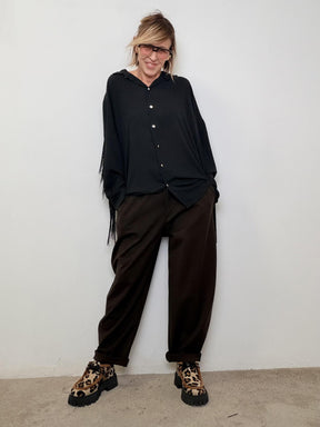 SUSY STAR - Pantalone Soft Cocoon  comodo, moderno e super versatile 59463P/ MORO SUSY STAR 