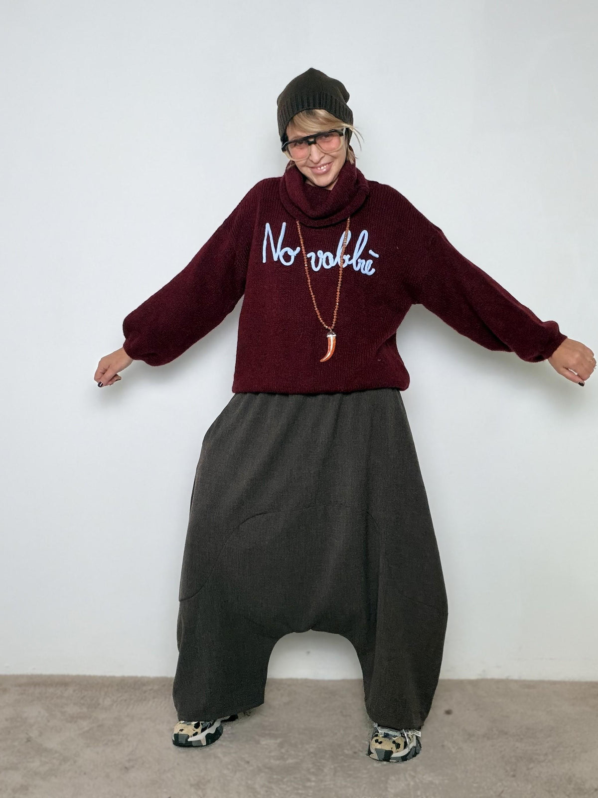 FEMALE - Pantalone Alla Turca moro 38969DCXW/ MORO FEMALE 