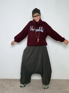 FEMALE - Pantalone Alla Turca moro 38969DCXW/ MORO FEMALE 