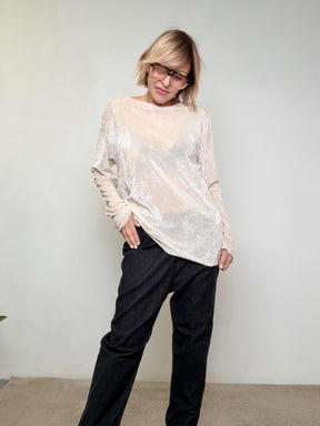 SUSY STAR - Maglia Velvet Glow CREMA STSY0348/ CREMA SUSY STAR 