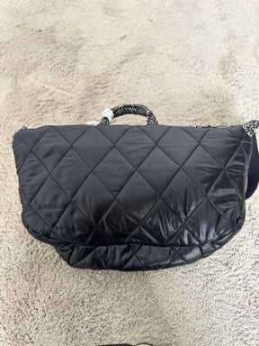 SUSY MIX - Marsupio trapuntato tweed & ecopelle NERO 540B/ NERO SUSY MIX 