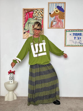 FEMALE - Felpa "NY College Vibes"  Streetwear con Attitudine!  VERDE R51156/ VERDE FEMALE 