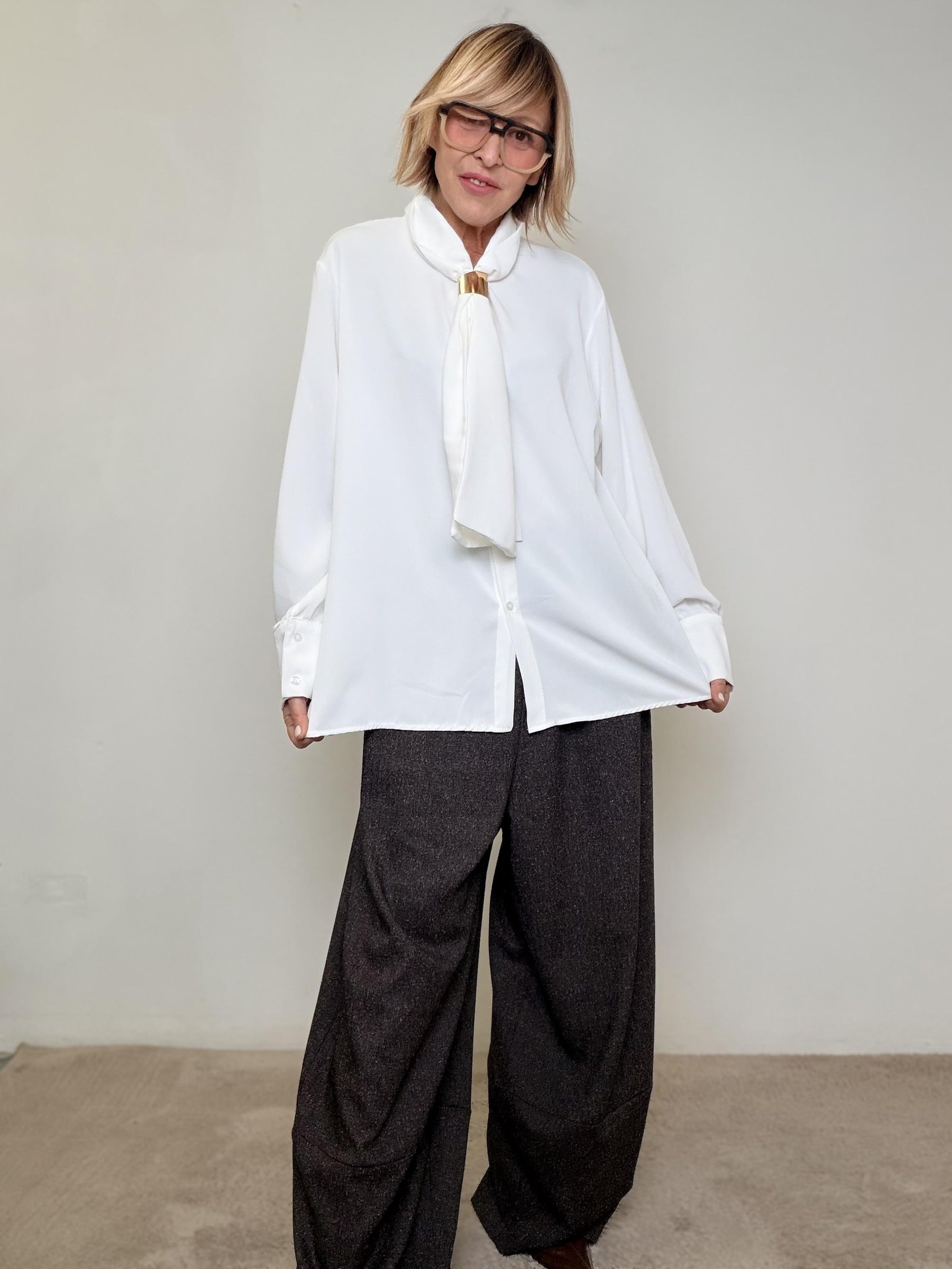 SUSY STAR - Camicia con Nodo Frontale BEIGE STLS1037/ BEIGE SUSY STAR 