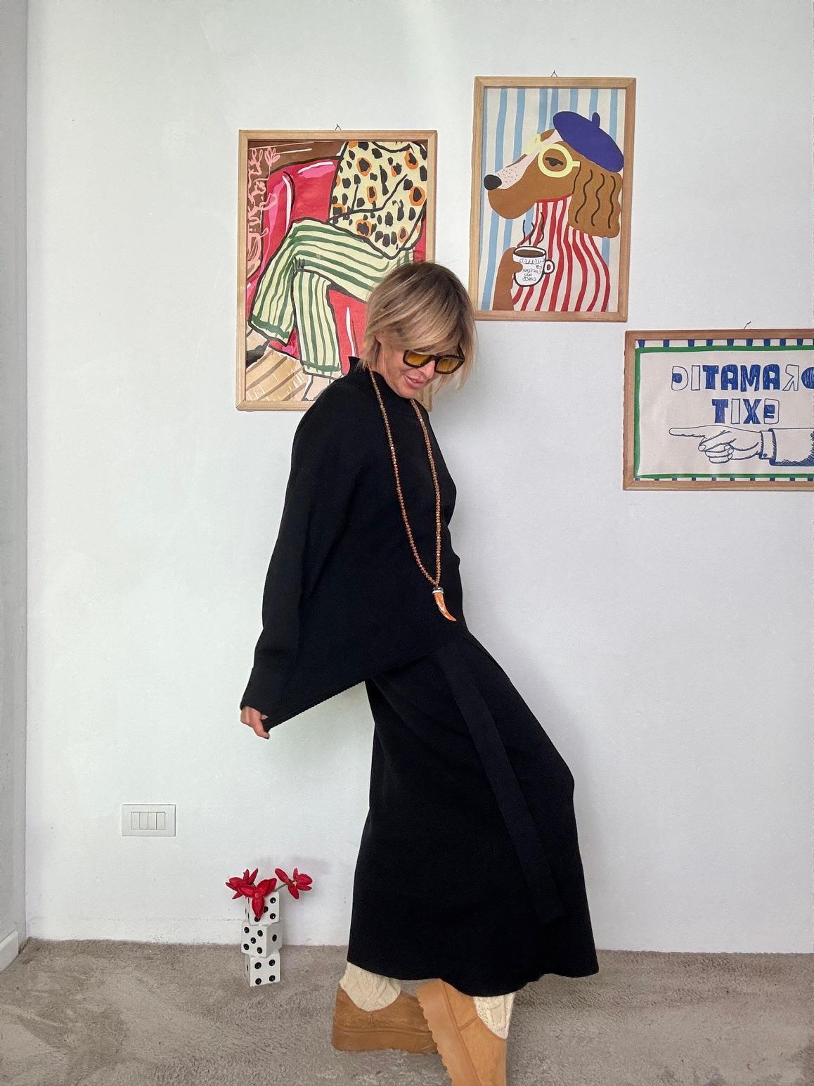 FEMALE - COMPLETO  COZY CLUB  NERO COZY CLUB/ NERO FEMALE 