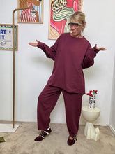 SUSY STAR - Completo Relax in felpa  Chic, Comodo e Pronto allUso VINO ST50147/ VINO SUSY STAR 