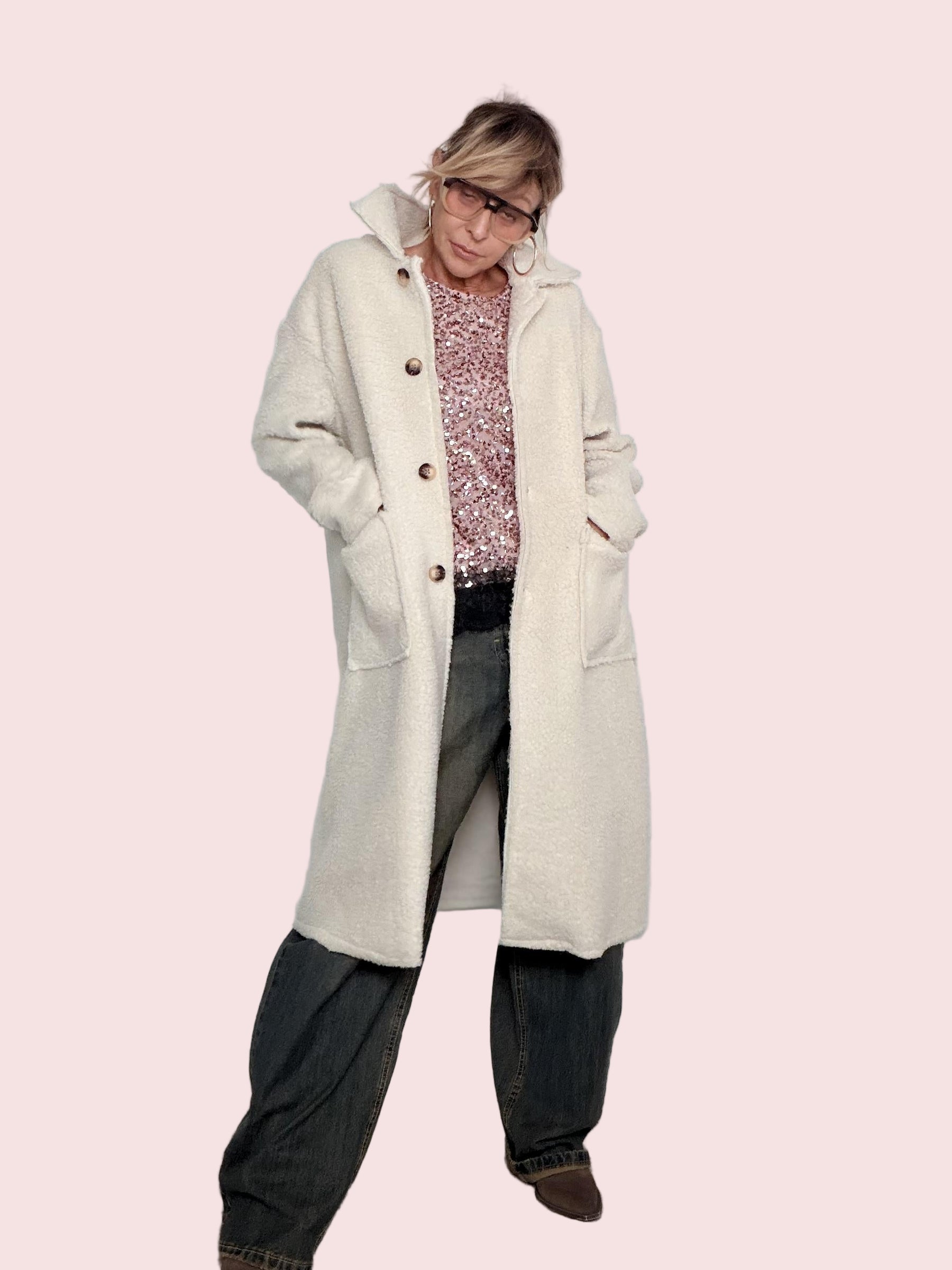 FEMALE -Teddy Soft Hug cammello C23919/ panna FEMALE 