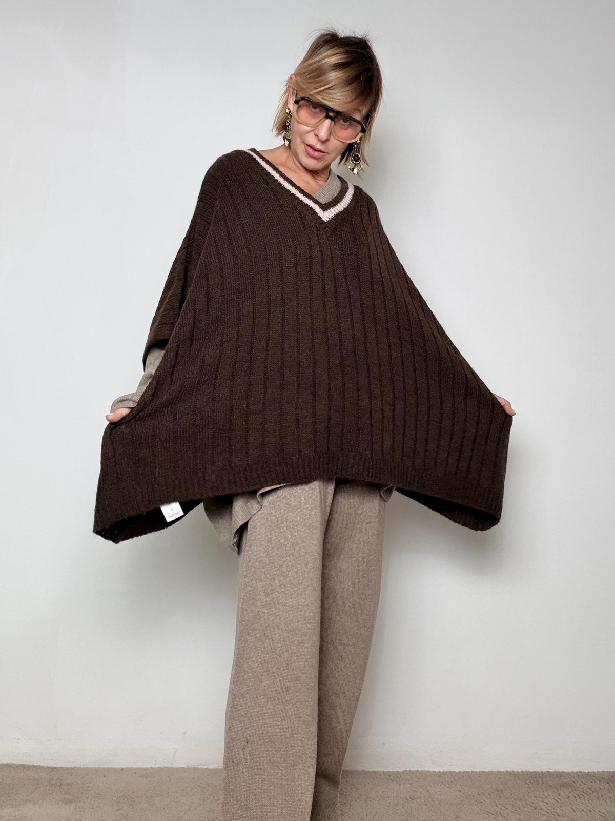 SUSY STAR - GILET MAXI A V STWM5044/ MORO SUSY STAR 