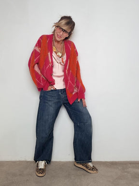 SOUVENIR - Cardigan Pop Mood S38B0499/ FUXIA SOUVENIR 