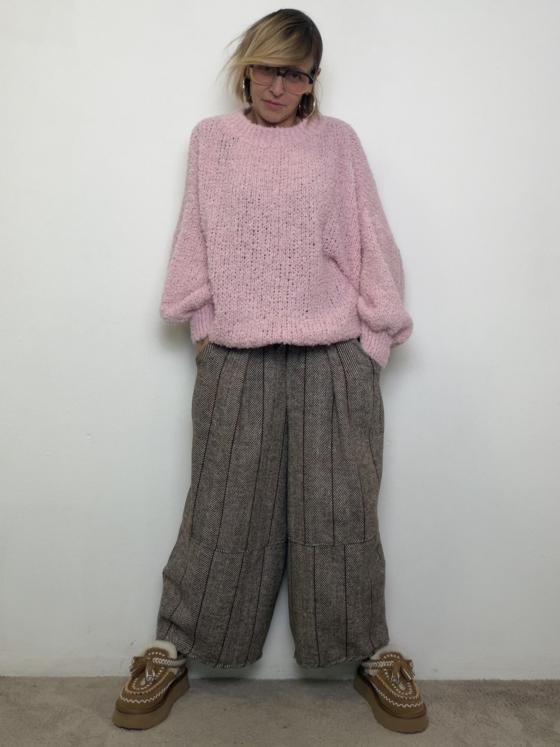 FEMALE - PANTALONE FANTASIA 38093NXT/ MORO FEMALE 