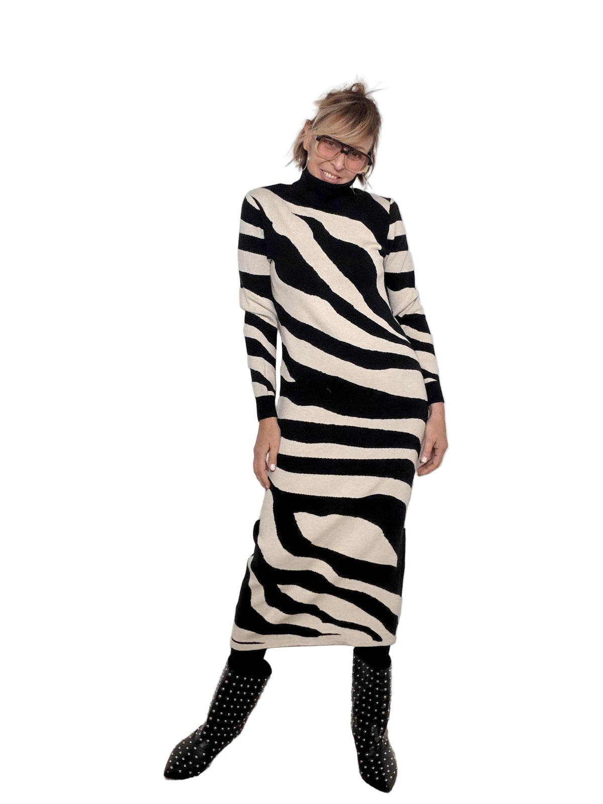 FEMALE - ABITO Zebra Chic NERO ZS5271/ NERO FEMALE 