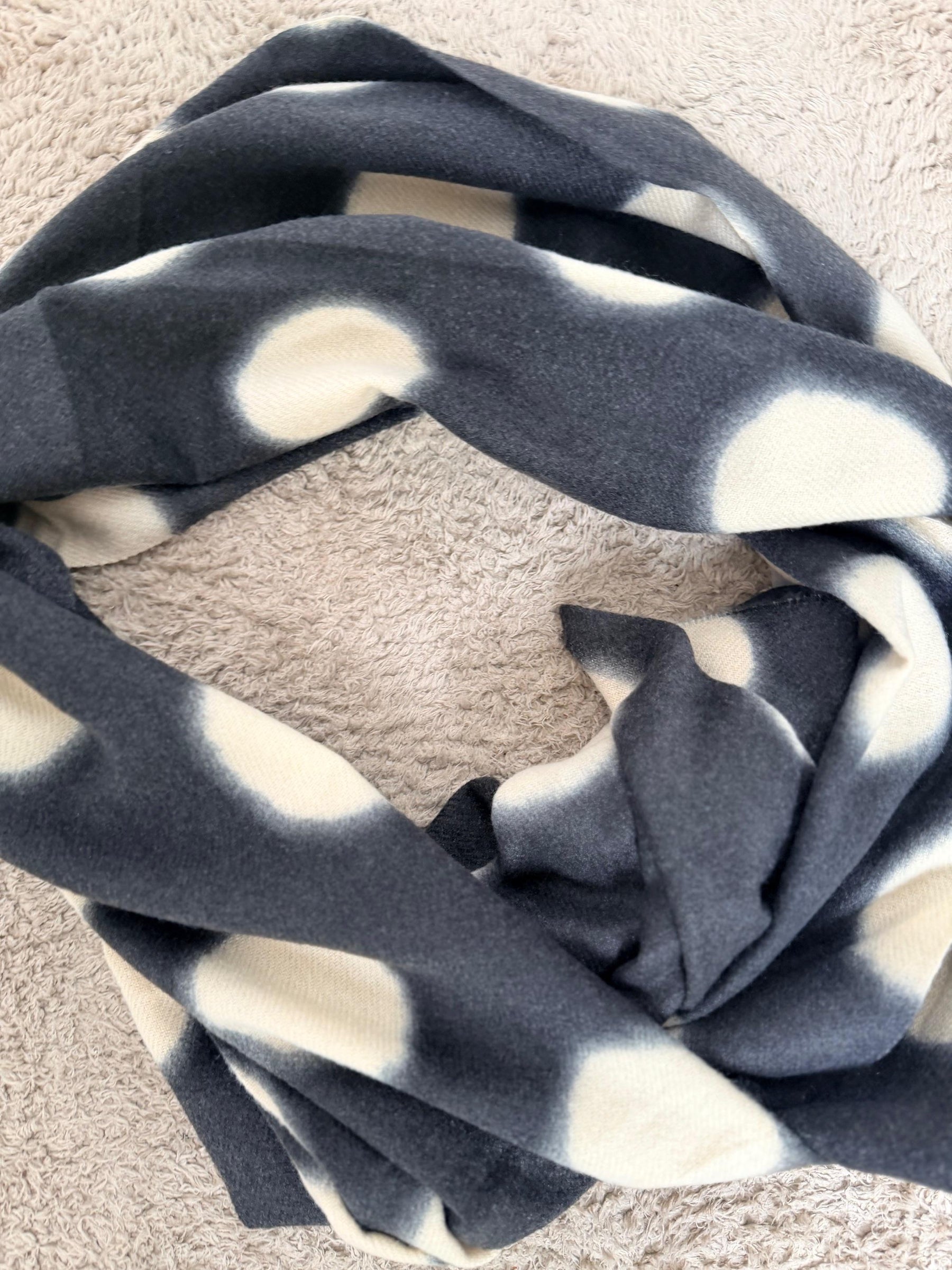 DEJA VU - SCIARPA A POIS NERO A25MM902/ NERO DEJA VU 