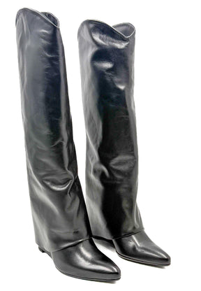 STIVALE NERO CON RISVOLTA OVYE' STARIA150VIT/ NERO OVYE' 