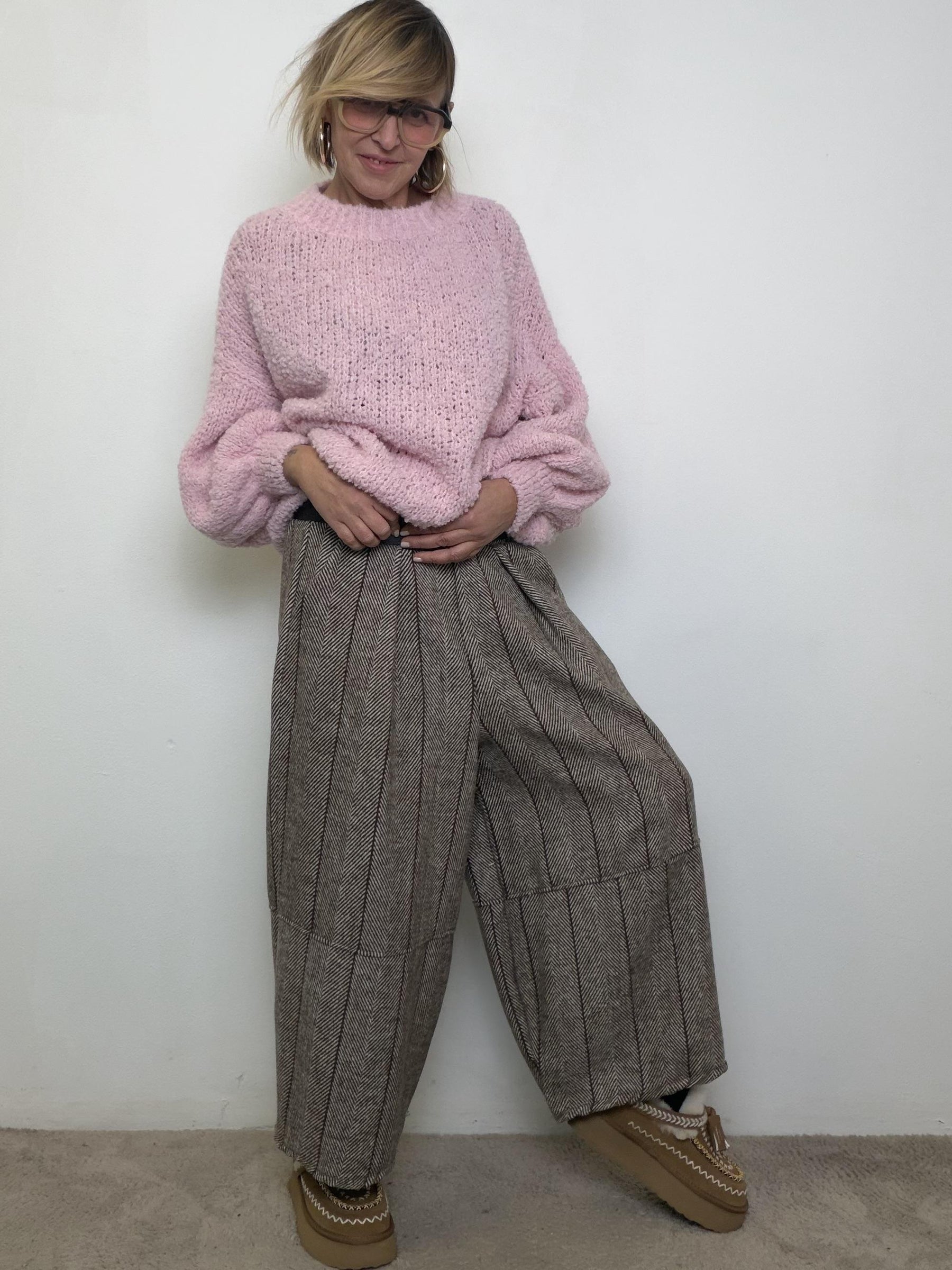 FEMALE - PANTALONE FANTASIA 38093NXT/ MORO FEMALE 