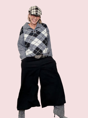 FEMALE - PANTAGONNA  SWING COMFY 19618/ NERO FEMALE 