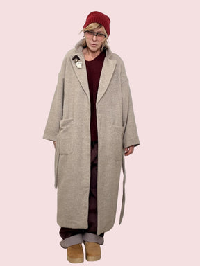 PHILIA LOFT - Cappotto Maxi Relax D01N0856/ PANNA PHILIA LOFT 