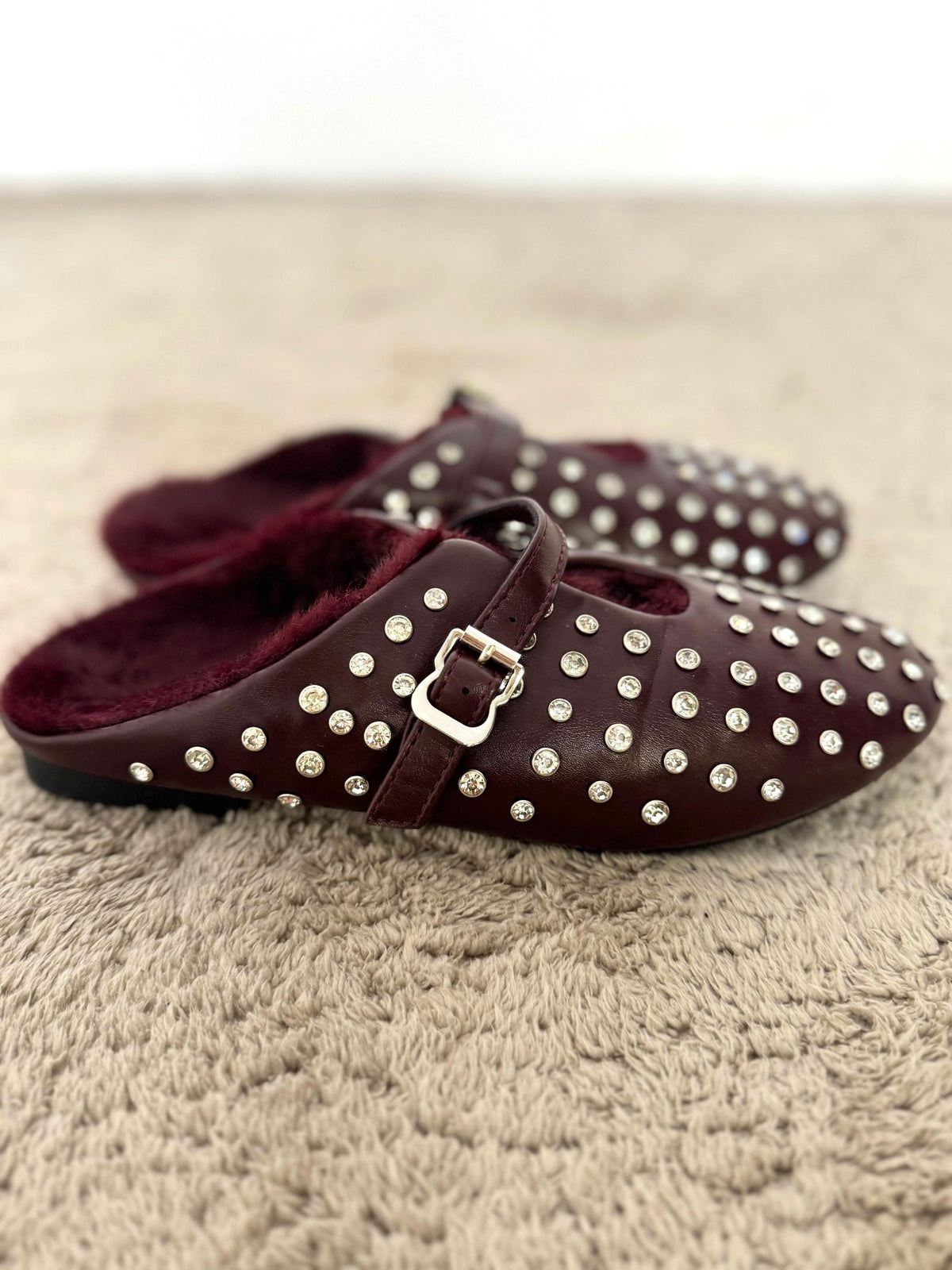 SUSY MIX - Sabot donna neri con borchie  grintosi, comodi e super fashion BORDEAUX RY87/ BORDEAUX SUSY MIX 