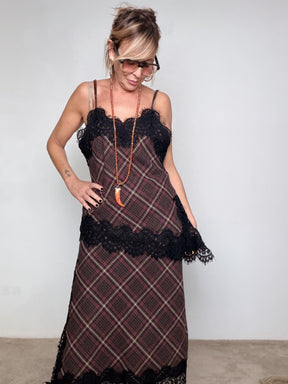 FEMALE - Top Urban Lace N1924/ CHECK FEMALE 