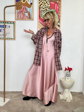 FEMALE - Camicia a quadri con ricami  country chic con un twist rock bordeaux M76052 BORDEAU FEMALE 