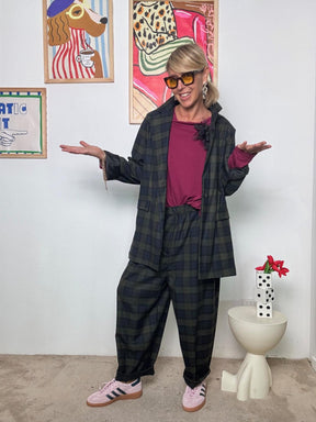 SUSY STAR - Giacca Check Oversize  Il Blazer (Non) Convenzionale STS7263/ BLU SUSY STAR 