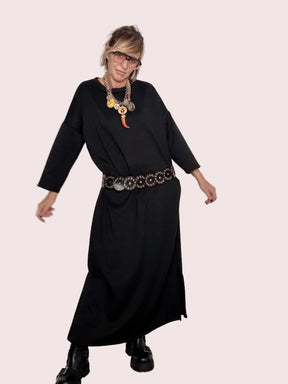 FEMALE - Abito Urban Chic 38522-1KQCLM+P/ NERO FEMALE 