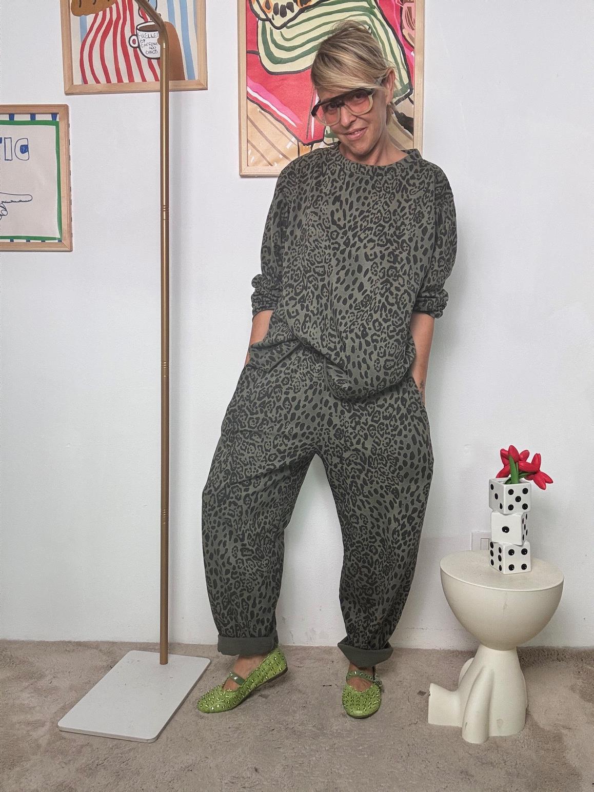 SUSY STAR - Pantalone Panthera Street  Selvaggio, Ovetto VERDE ST50150/ VERDE MILITARE SUSY STAR 