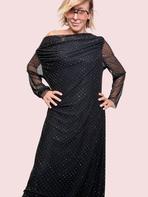 SUSY STAR - Abito Brillì Soft Elegance STLS2049/ NERO SUSY STAR 