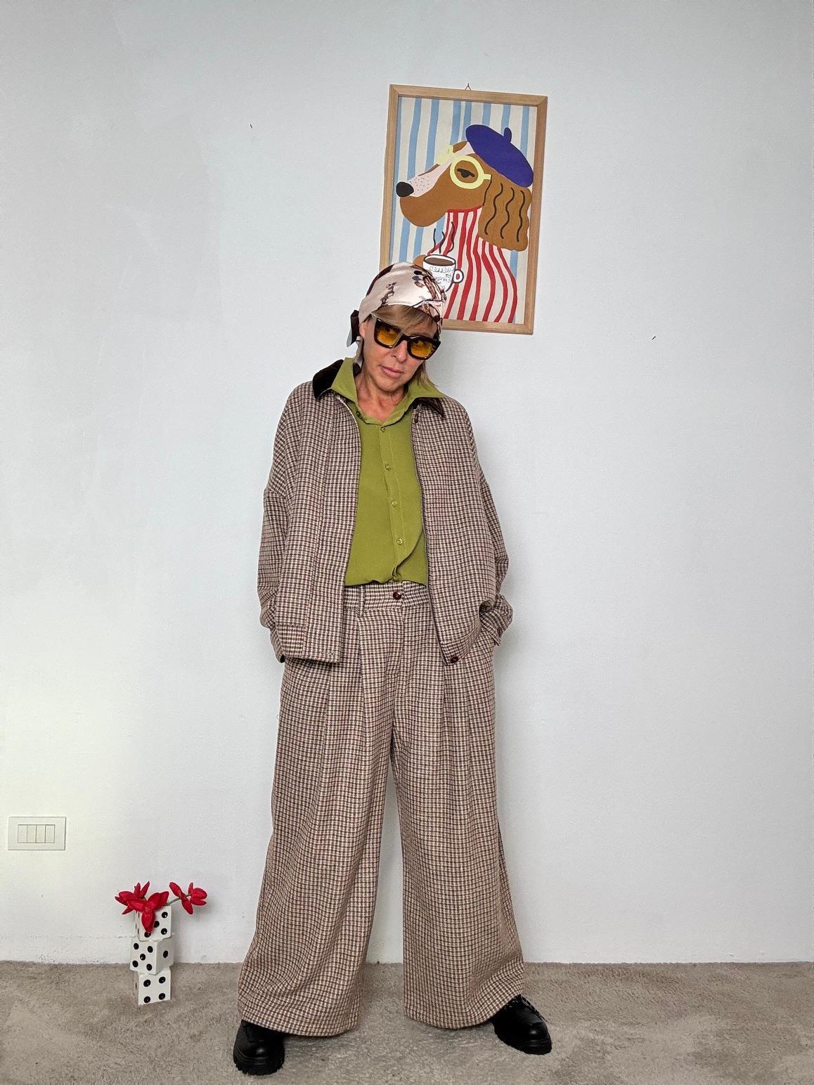 FEMALE - PANTALONE BRITISH SWING WM2571/ MORO FEMALE 